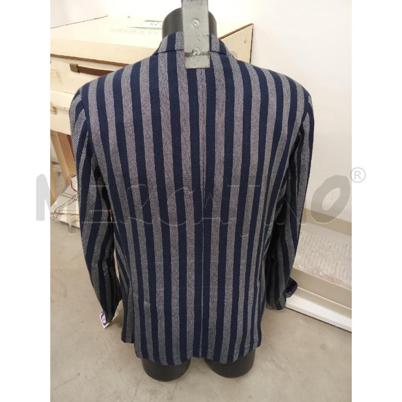 GIACCA UOMO RIGHE BLU NOTTE GRIGIA ESTIVA FUSARO  | Mercatino dell'Usato San giorgio del sannio 3