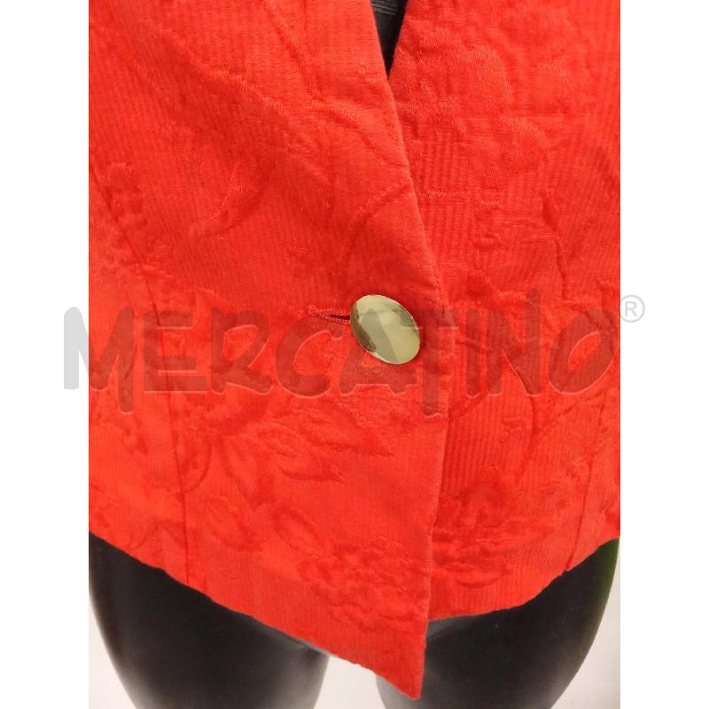 GILET DONNA ARANCIONE RILIEVO FIORI | Mercatino dell'Usato San giorgio del sannio 2
