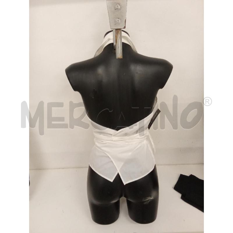 GILET DONNA BIANCO COTONE MARELLA LACCIO DIETRO  | Mercatino dell'Usato San giorgio del sannio 3