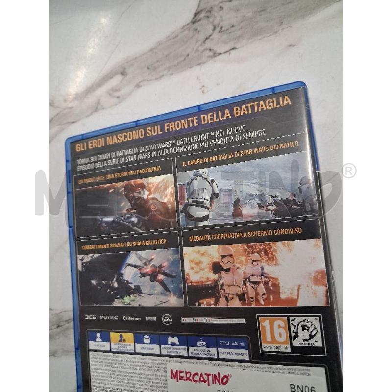 GIOCO PS4 STAR WARS BATTLEFRONT II | Mercatino dell'Usato San giorgio del sannio 2