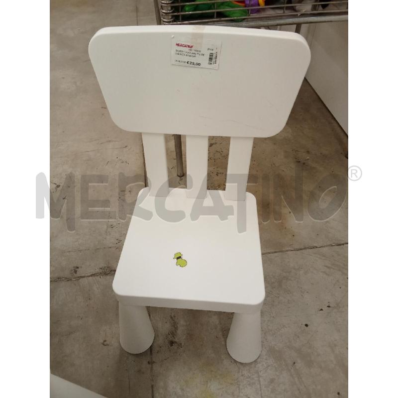 GIOCO TAVOLINO PIU SEDIA IKEA BIANCHI  | Mercatino dell'Usato San giorgio del sannio 4