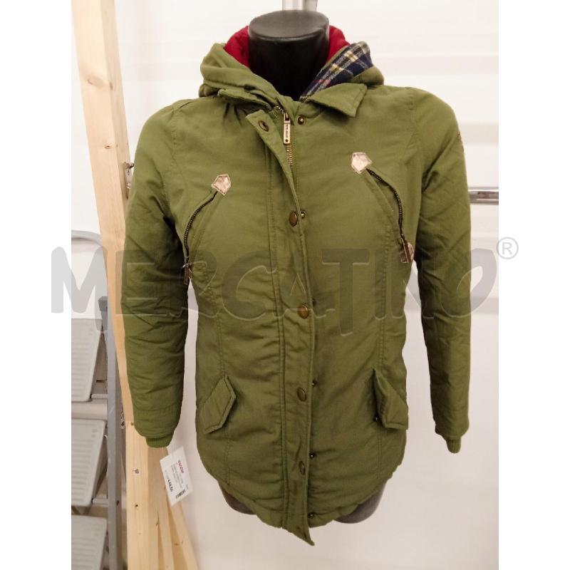GIUBBINO BAMBINA VERDE PEPE JEANS INT.ROSSO | Mercatino dell'Usato San giorgio del sannio 1