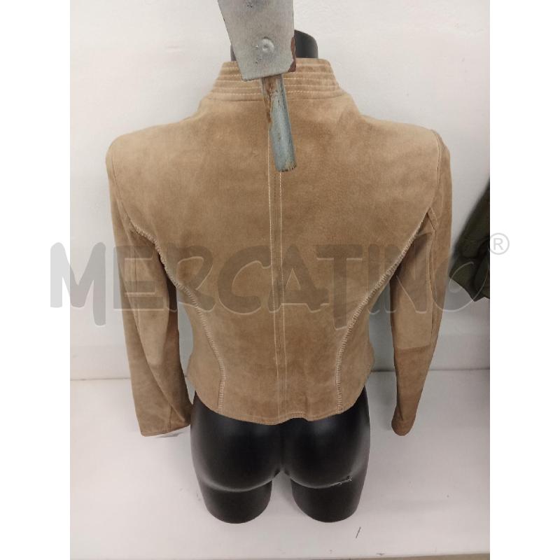 GIUBBINO DONNA BEIGE SCAMOSCIATO CONBIPEL | Mercatino dell'Usato San giorgio del sannio 3
