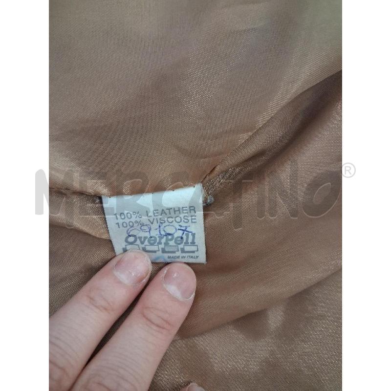 GIUBBINO DONNA BEIGE ZIP VERA PELLE  | Mercatino dell'Usato San giorgio del sannio 5
