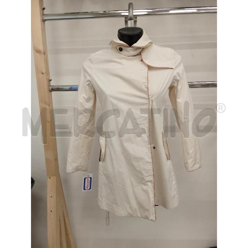 GIUBBINO DONNA BIANCO INS MARRONE PRIMA CLASSE | Mercatino dell'Usato San giorgio del sannio 1