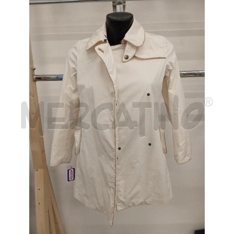 GIUBBINO DONNA BIANCO INS MARRONE PRIMA CLASSE | Mercatino dell'Usato San giorgio del sannio 4
