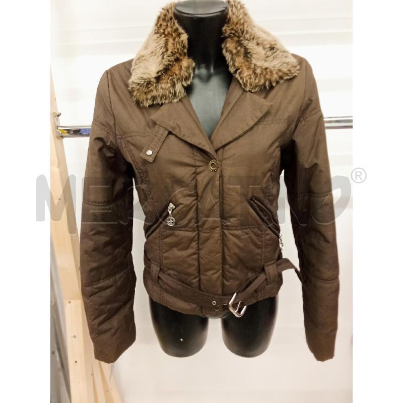 GIUBBINO DONNA MARRONE COLMAR CON PELLICCIOTTA BEIGE E CINTA | Mercatino dell'Usato San giorgio del sannio 1