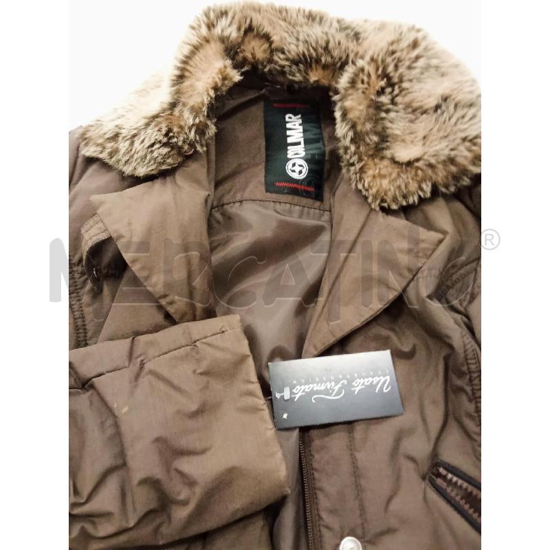 GIUBBINO DONNA MARRONE COLMAR CON PELLICCIOTTA BEIGE E CINTA | Mercatino dell'Usato San giorgio del sannio 5