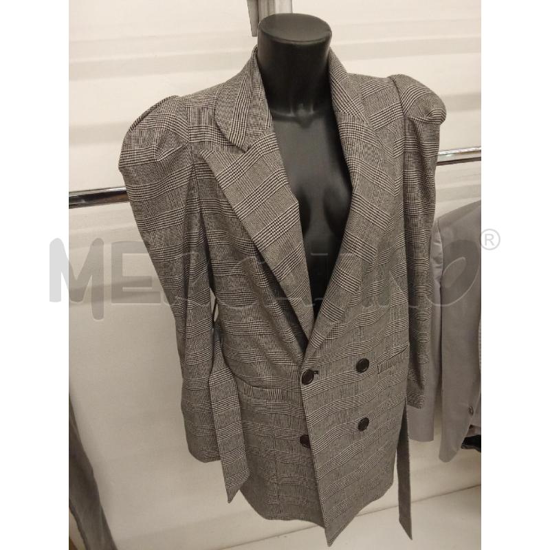 GIUBBINO DONNA QUADRI BIANCO NERO OODI ET AMO  | Mercatino dell'Usato San giorgio del sannio 2