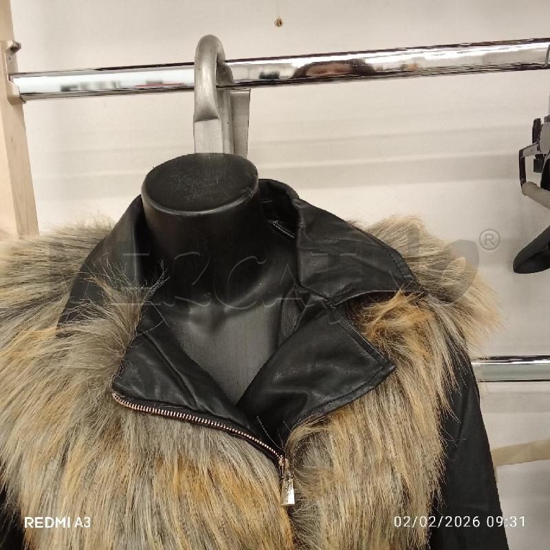 GIUBBINO DONNA SIMIL PELLE PELLICCIA GIÒ CELLINI  | Mercatino dell'Usato San giorgio del sannio 2