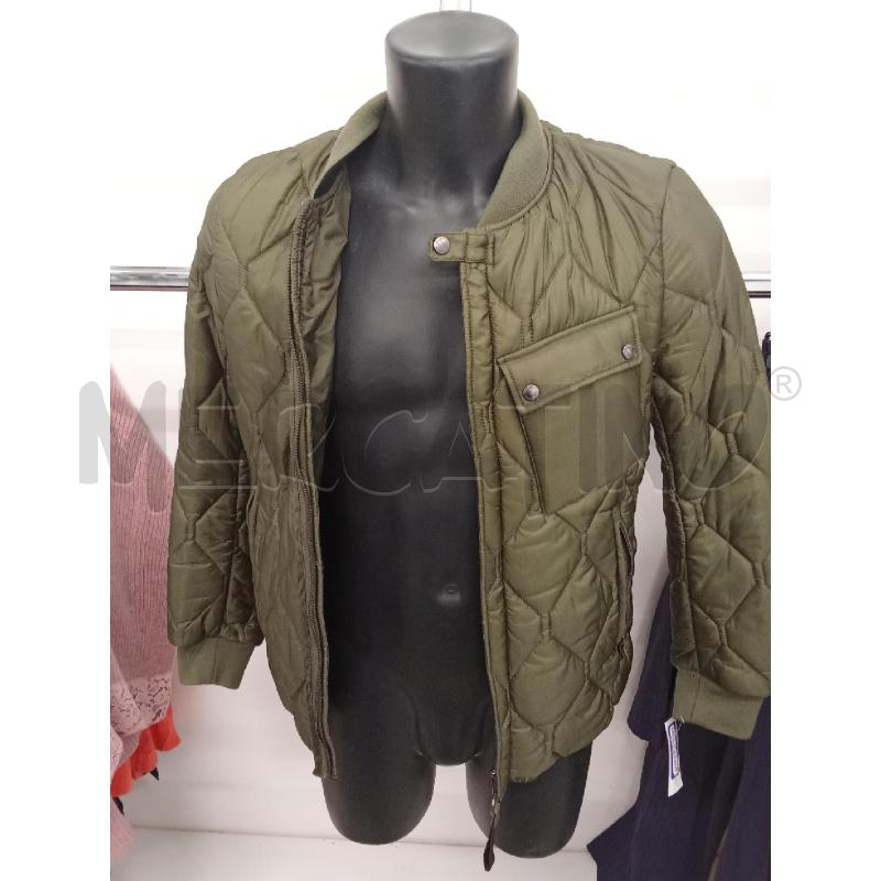 GIUBBINO UOMO VERDE MILITARE BOMBER TRAPUNTATO GIANCARLO ROSSI  | Mercatino dell'Usato San giorgio del sannio 3