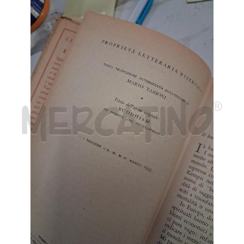 IL BUDDHISMO EDWARD CONZE I EDIZIONE 1955 | Mercatino dell'Usato San giorgio del sannio 2