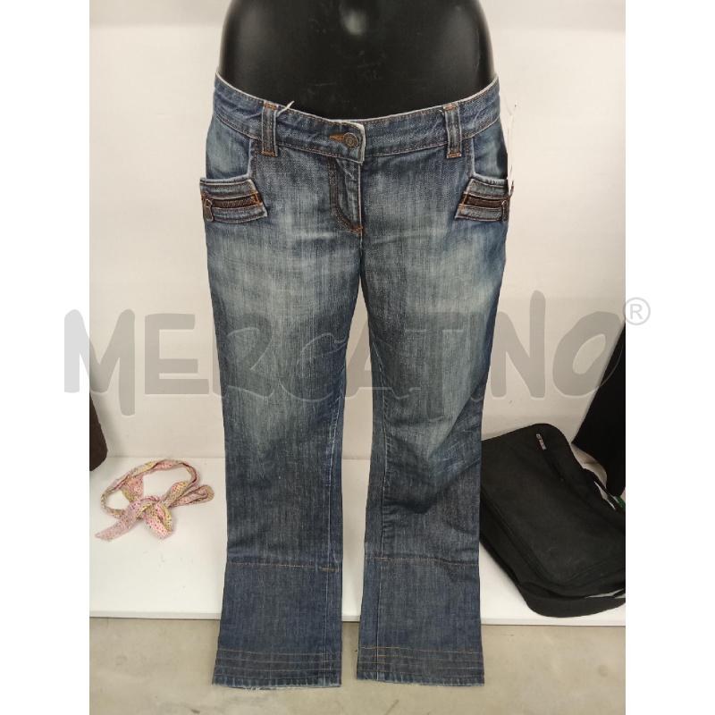 JEANS DONNA CK LAVAGGIO CHIARO ZIP TASCHE  | Mercatino dell'Usato San giorgio del sannio 1