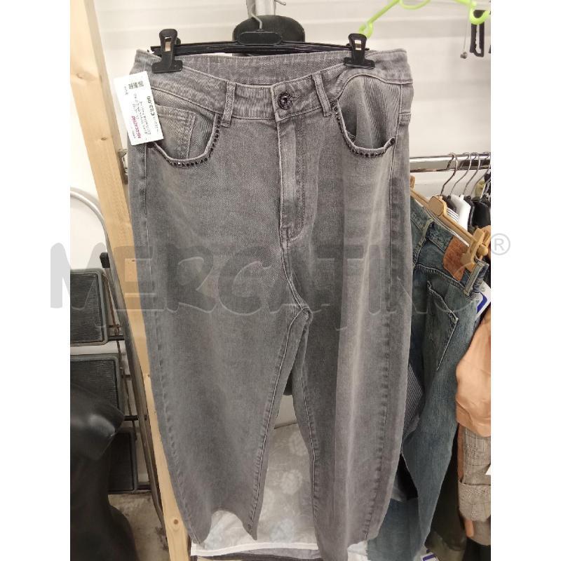 JEANS DONNA GRIGIO ROSSODISERA TASCHE STRASS NERE | Mercatino dell'Usato San giorgio del sannio 1