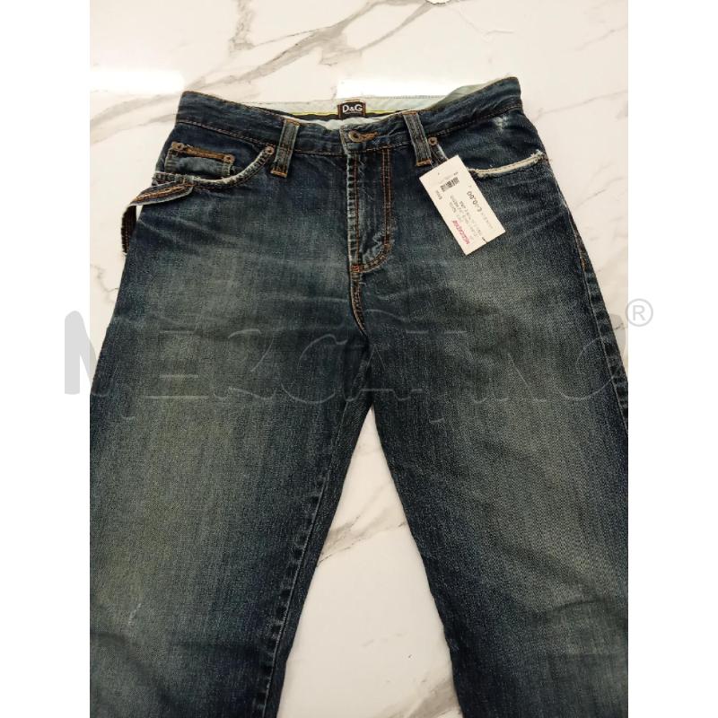 JEANS UOMO LAV MEDIO D&G CUCITURE ARANCIONI VISTA  | Mercatino dell'Usato San giorgio del sannio 1