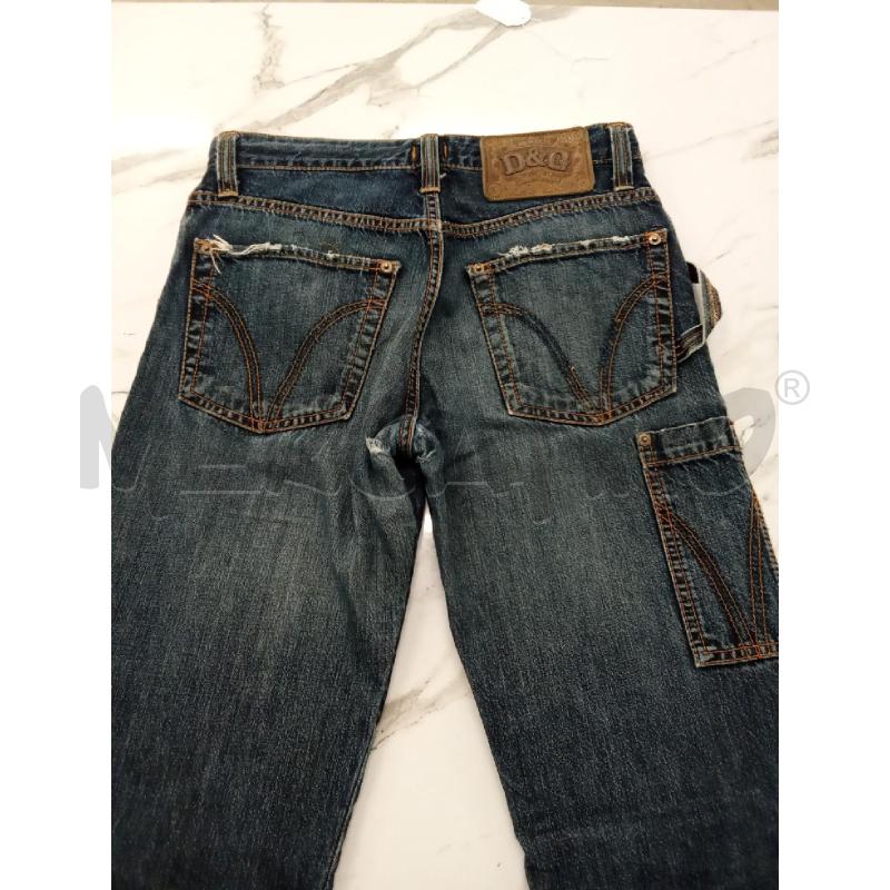 JEANS UOMO LAV MEDIO D&G CUCITURE ARANCIONI VISTA  | Mercatino dell'Usato San giorgio del sannio 3
