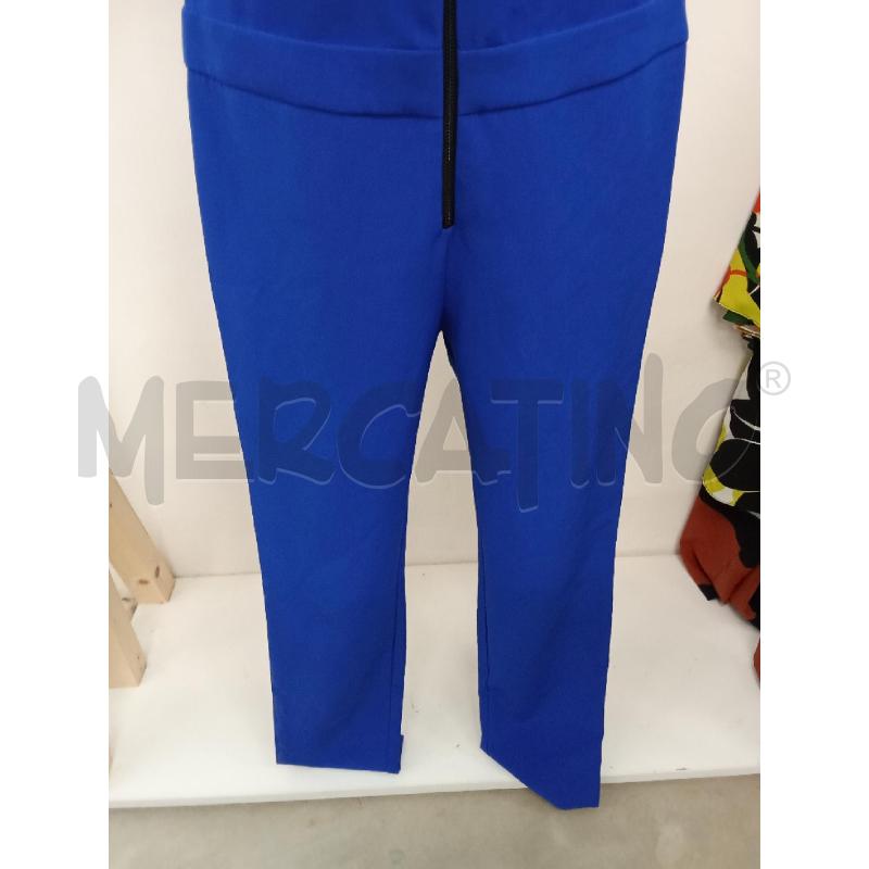 JUMPSUIT BLU ELETTRICO CERNIERA NERA CAMOMILLA  | Mercatino dell'Usato San giorgio del sannio 2