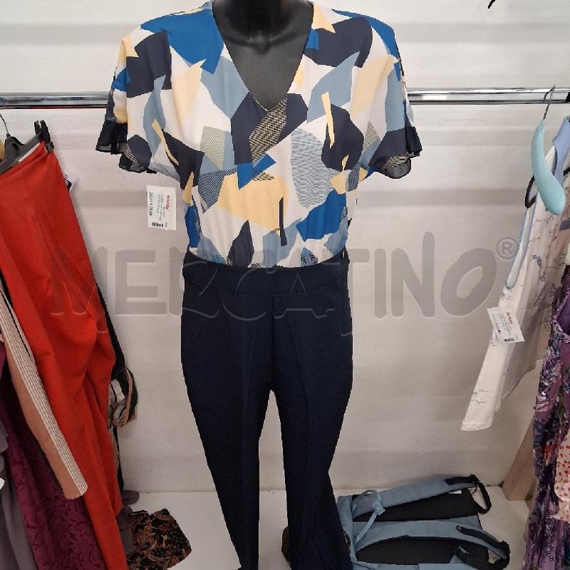 JUMPSUIT BLU FANTASIA AZZURRA GIALLA GEOMETRICA FRANCOMINA | Mercatino dell'Usato San giorgio del sannio 1