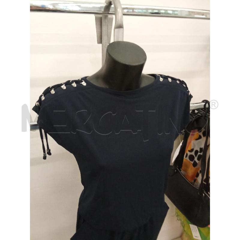 JUMPSUIT DONNA BLU NOTTE GANCI ARGENTATI SPALLE MICHAEL KORS | Mercatino dell'Usato San giorgio del sannio 3