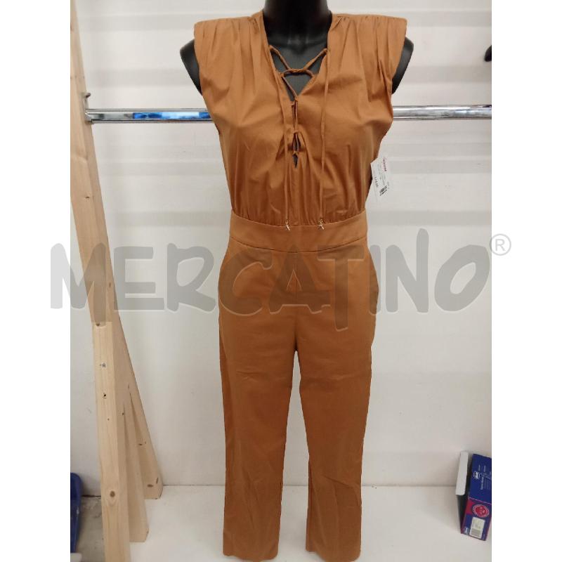  JUMPSUIT DONNA MARRONE LACCI PATRIZIA PEPE SCOLLO INCROCIO  | Mercatino dell'Usato San giorgio del sannio 1