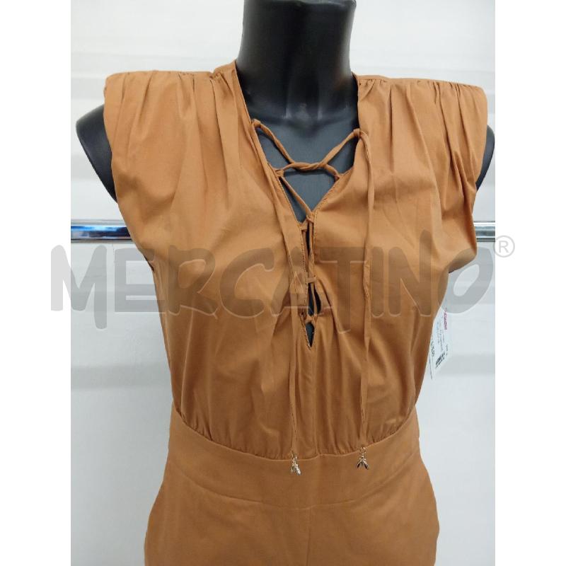  JUMPSUIT DONNA MARRONE LACCI PATRIZIA PEPE SCOLLO INCROCIO  | Mercatino dell'Usato San giorgio del sannio 2