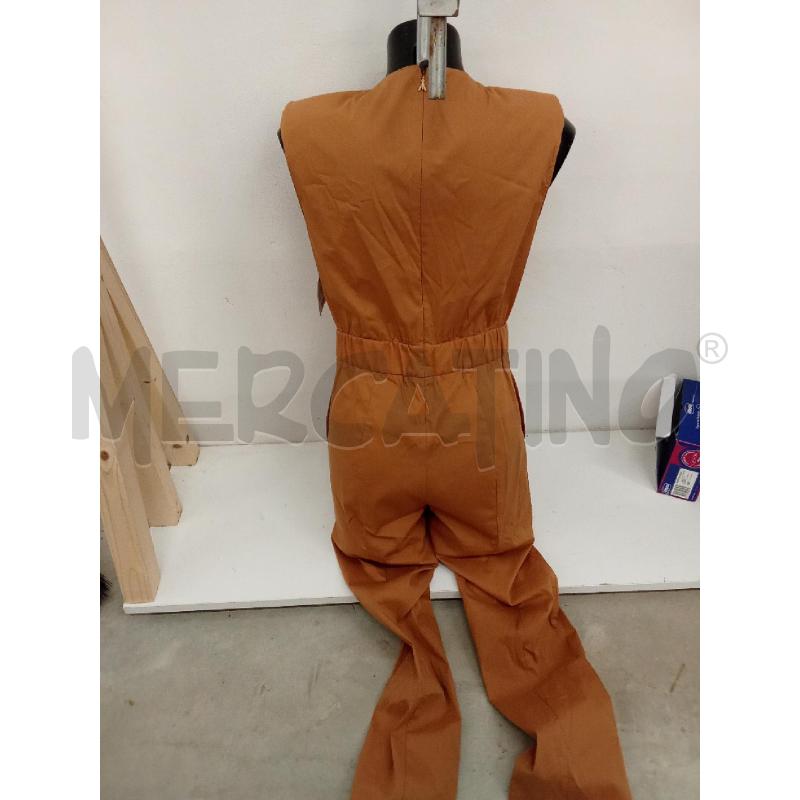  JUMPSUIT DONNA MARRONE LACCI PATRIZIA PEPE SCOLLO INCROCIO  | Mercatino dell'Usato San giorgio del sannio 3