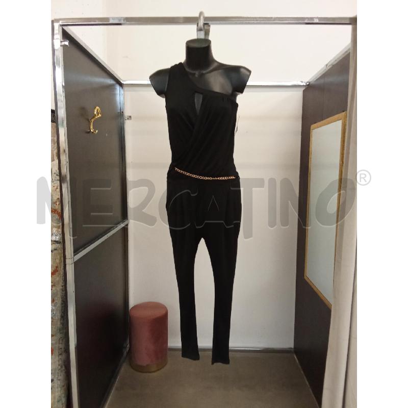JUMPSUIT NERA MONOSPALLA ME & ME  | Mercatino dell'Usato San giorgio del sannio 1