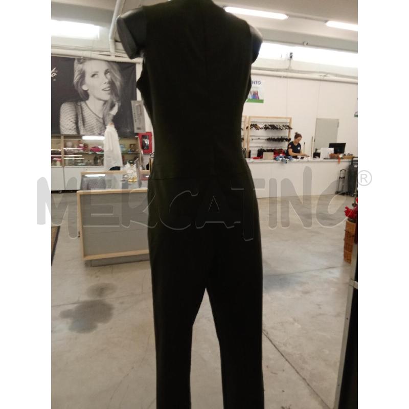 JUMPSUIT VERDE MILITARE INS CATENA NERA COLLO AKE | Mercatino dell'Usato San giorgio del sannio 4
