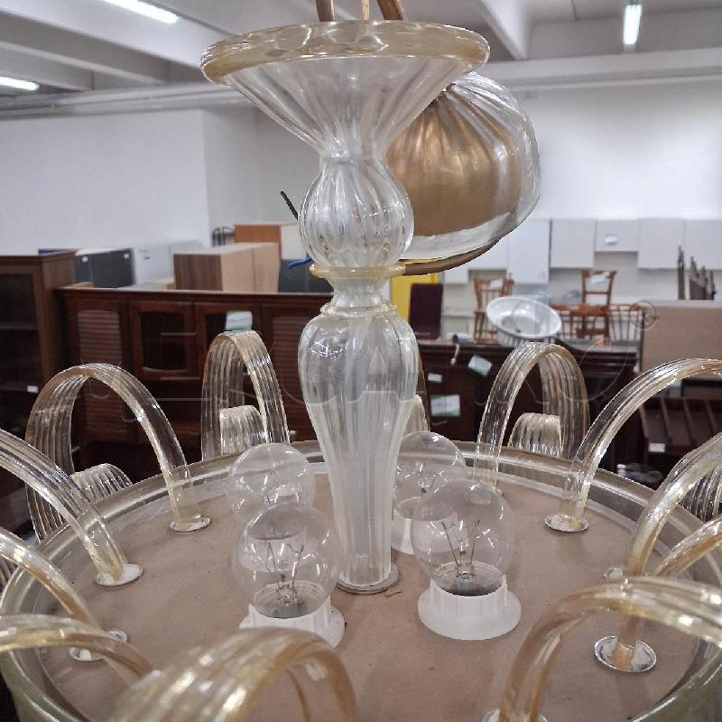 LAMPADARIO MURANO FOGLIE VOLTA  | Mercatino dell'Usato San giorgio del sannio 2