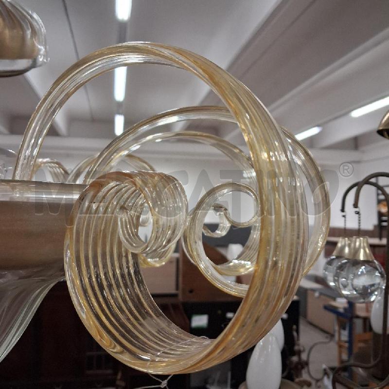 LAMPADARIO MURANO FOGLIE VOLTA  | Mercatino dell'Usato San giorgio del sannio 4