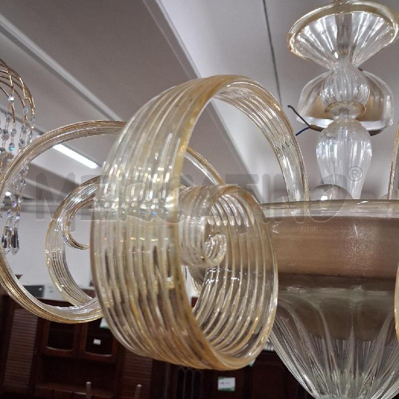 LAMPADARIO MURANO FOGLIE VOLTA  | Mercatino dell'Usato San giorgio del sannio 5
