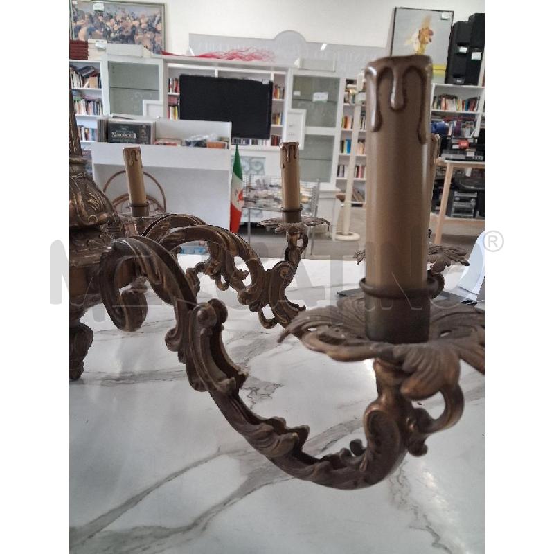 LAMPADARIO OTTONE 8 BRACCIA | Mercatino dell'Usato San giorgio del sannio 2