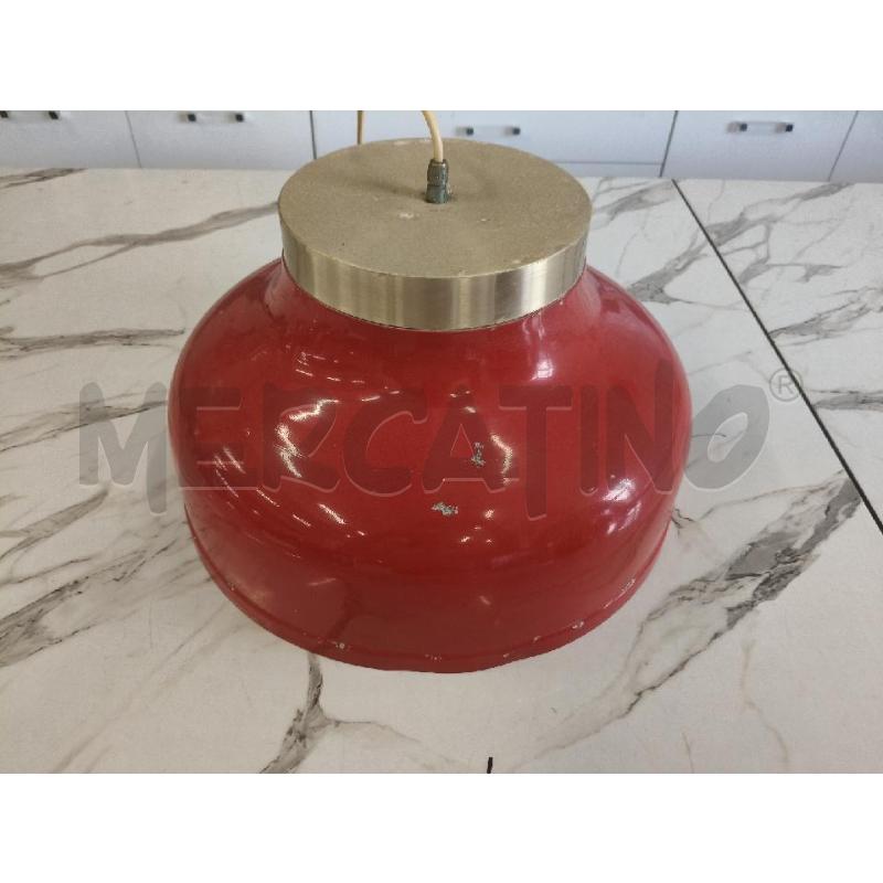LAMPADARIO SOSPESO DESIGN  ROSSA  | Mercatino dell'Usato San giorgio del sannio 1
