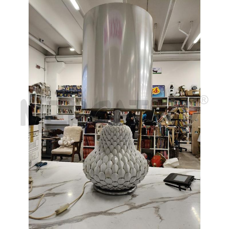 LAMPADA CARCIOFO ANNI 70 CAPPELLO ALLUMINIO  | Mercatino dell'Usato San giorgio del sannio 4