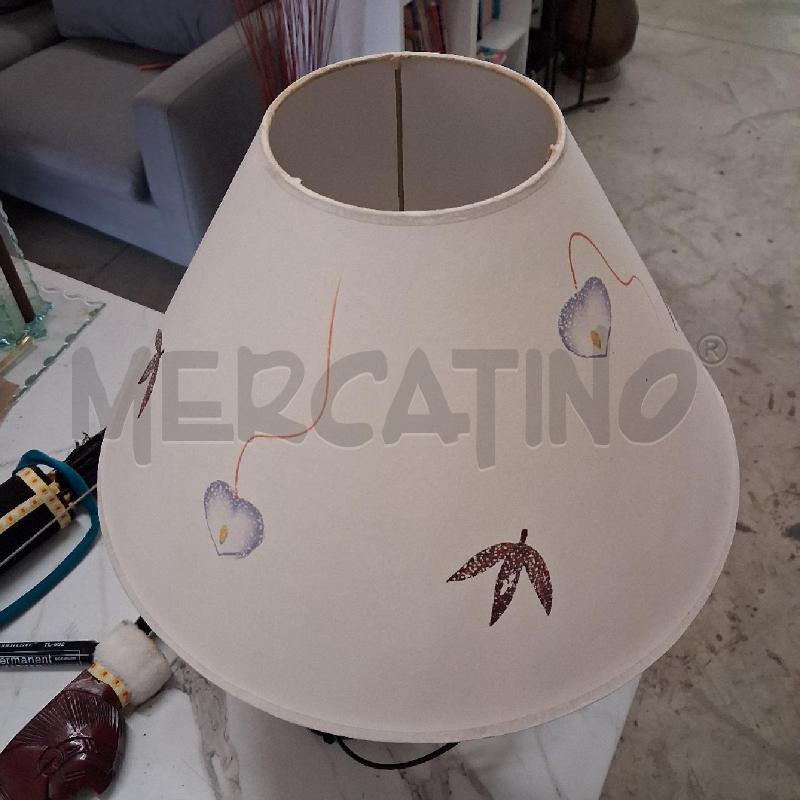 LAMPADA DA APPOGGIO CERAMICA CALOTA FIORI  | Mercatino dell'Usato San giorgio del sannio 2