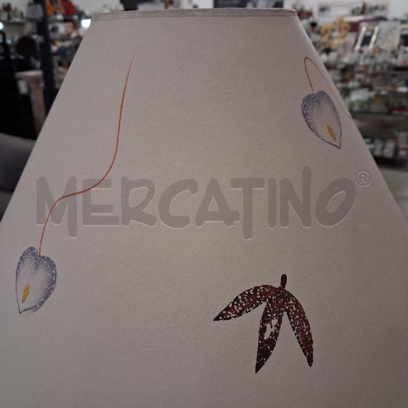 LAMPADA DA APPOGGIO CERAMICA CALOTA FIORI  | Mercatino dell'Usato San giorgio del sannio 4