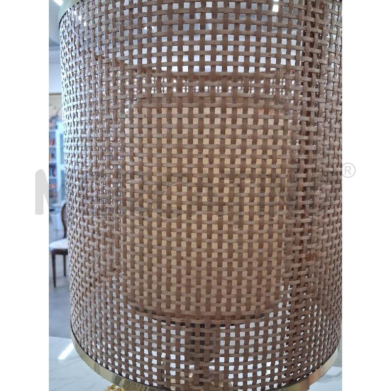 LAMPADA DORATA CALOTTA RATTAN  | Mercatino dell'Usato San giorgio del sannio 4
