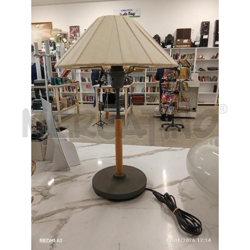 LAMPADA GRIGIA CON CATENA GAMBO LEGNO | Mercatino dell'Usato San giorgio del sannio 1
