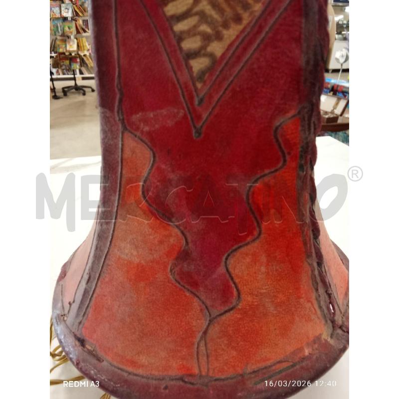 LAMPADA LANTERNA FERRO DIESEGNO SU PELLE ARTIGIANALE  | Mercatino dell'Usato San giorgio del sannio 4
