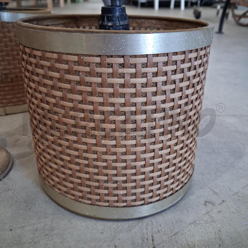 LAMPADA LEGNO CALOTTE VIMINI | Mercatino dell'Usato San giorgio del sannio 3