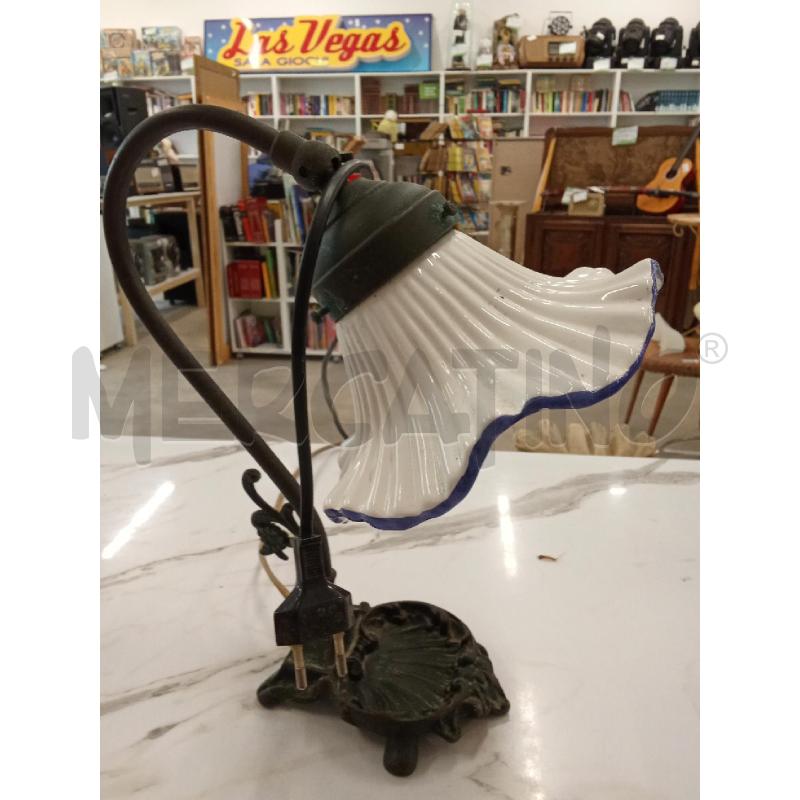 LAMPADA OTTONE CALOTTA CERAMICA INS FIORI  | Mercatino dell'Usato San giorgio del sannio 1