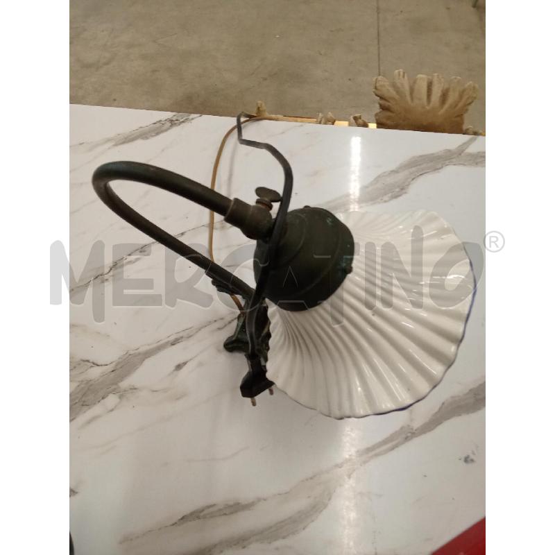 LAMPADA OTTONE CALOTTA CERAMICA INS FIORI  | Mercatino dell'Usato San giorgio del sannio 2