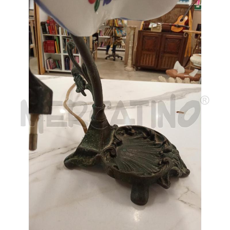 LAMPADA OTTONE CALOTTA CERAMICA INS FIORI  | Mercatino dell'Usato San giorgio del sannio 4