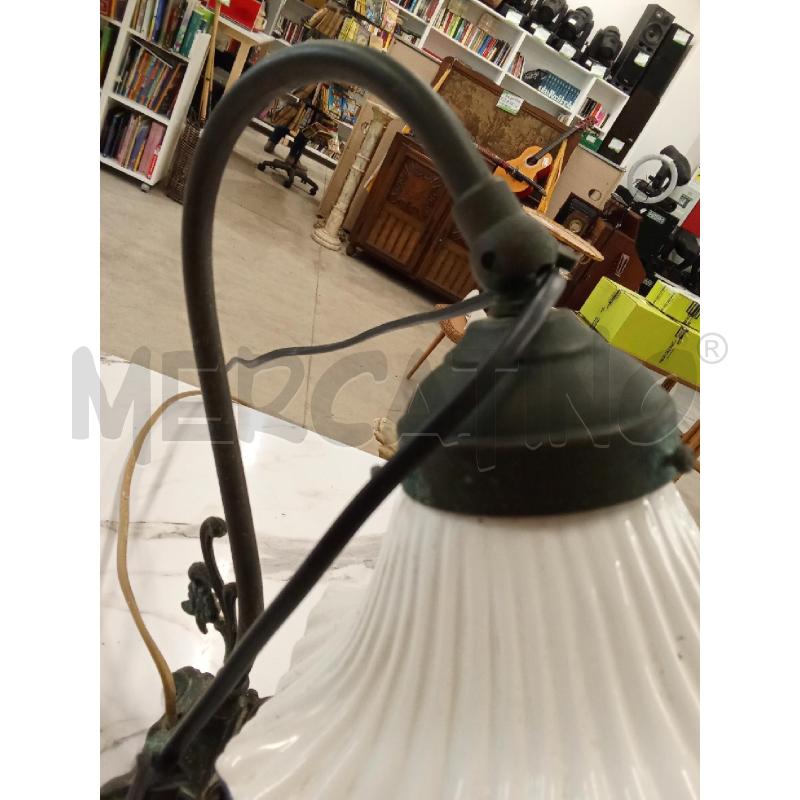 LAMPADA OTTONE CALOTTA CERAMICA INS FIORI  | Mercatino dell'Usato San giorgio del sannio 5