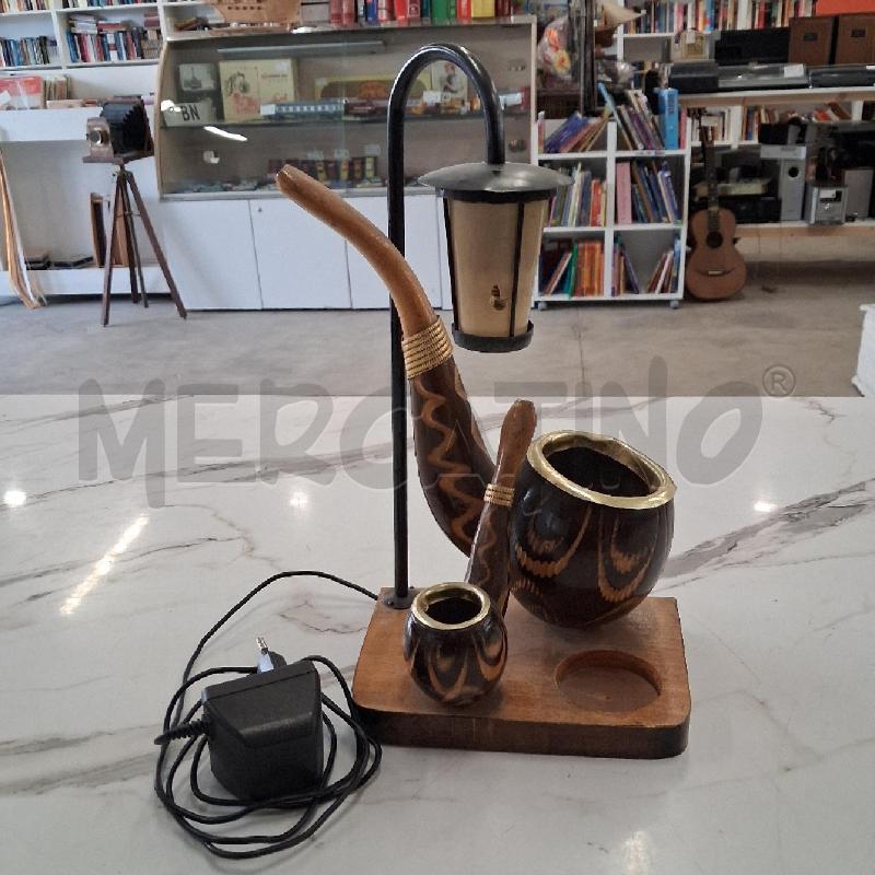 LAMPADA PIPA LEGNO  | Mercatino dell'Usato San giorgio del sannio 1