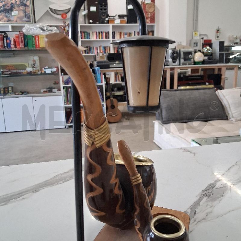LAMPADA PIPA LEGNO  | Mercatino dell'Usato San giorgio del sannio 4