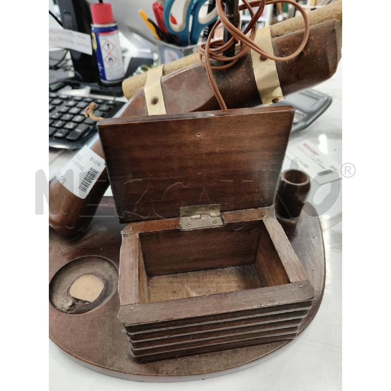 LAMPADA PISTOLA LEGNO  | Mercatino dell'Usato San giorgio del sannio 4