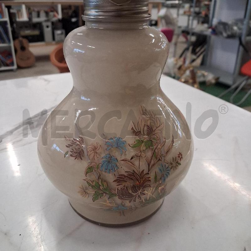 LAMPADA VETRO BEIJE INS FIORI CON STOPPINO VINTAGE  | Mercatino dell'Usato San giorgio del sannio 2