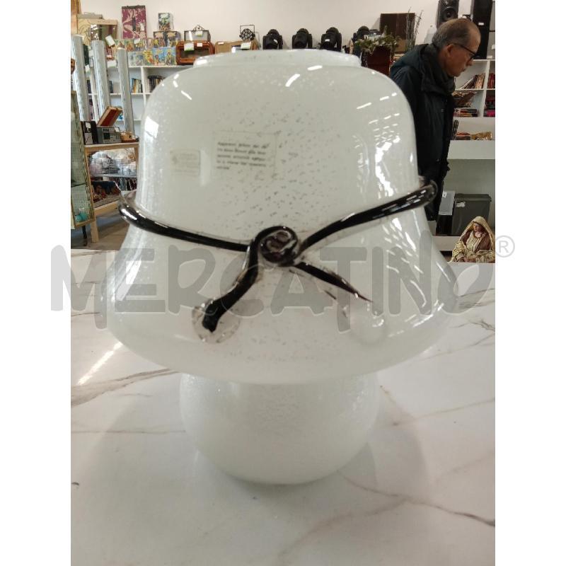 LAMPADA VETRO MURANO FUNGO FIOCCO  | Mercatino dell'Usato San giorgio del sannio 1
