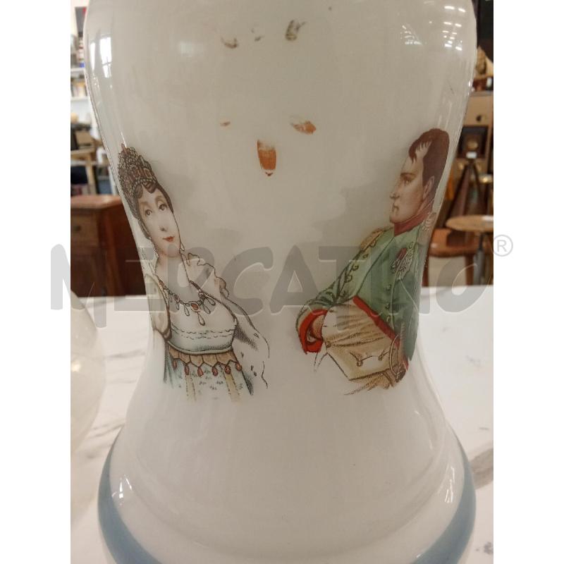 LAMPADA VETRO OPALINA BASE METALLO  | Mercatino dell'Usato San giorgio del sannio 4